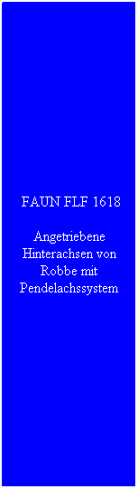 Textfeld:  FAUN FLF 1618
Angetriebene Hinterachsen von Robbe mit Pendelachssystem
